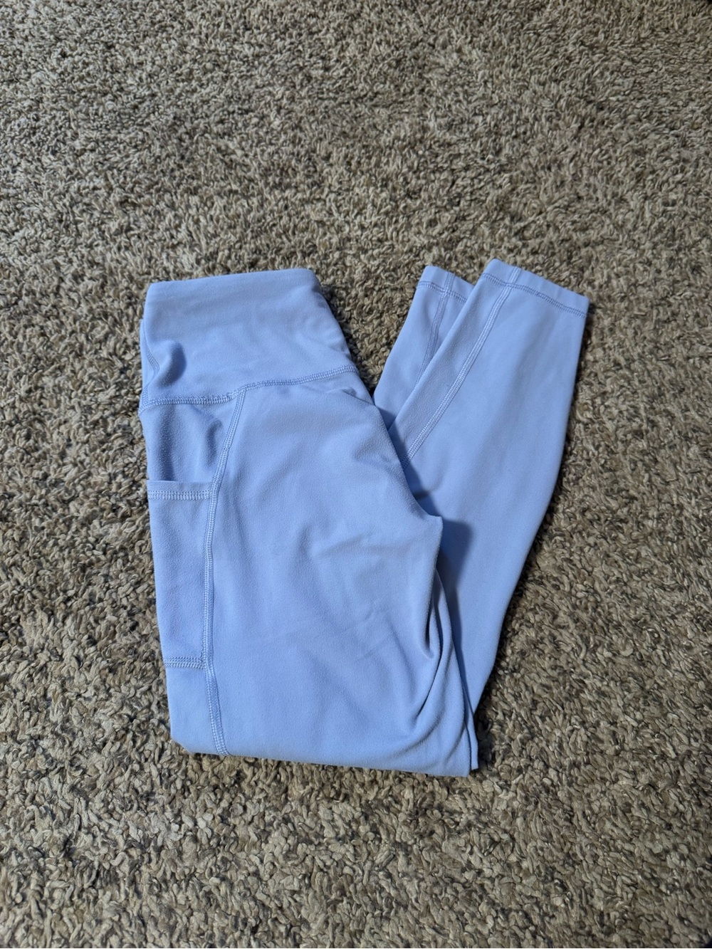 Yogalicious Light Blue High-Waist Pocket Leggings